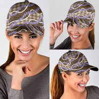 Brown Hawaii Palaka Honohono Pikake Classic Cap Hawaiian Orchid Lei Polynesian Pattern - Polynesian Pride