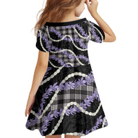 Black Hawaii Palaka Honohono Pikake Family Matching Long Sleeve Bodycon Dress and Hawaiian Shirt Hawaiian Orchid Lei Polynesian Pattern LT14 - Polynesian Pride