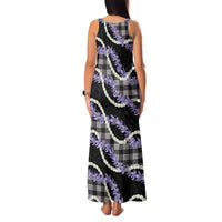 Black Hawaii Palaka Honohono Pikake Family Matching Tank Maxi Dress and Hawaiian Shirt Hawaiian Orchid Lei Polynesian Pattern LT14 - Polynesian Pride