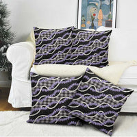 Black Hawaii Palaka Honohono Pikake Pillow Cover Hawaiian Orchid Lei Polynesian Pattern - Polynesian Pride
