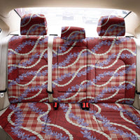 Red Hawaii Palaka Honohono Pikake Back Car Seat Cover Hawaiian Orchid Lei Polynesian Pattern LT14 - Polynesian Pride
