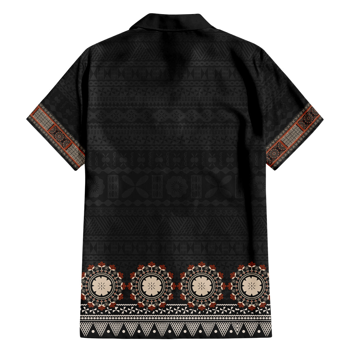 Bula Fiji Dashiki Vintage Fijian Masi Tapa Pattern Family Matching Summer Maxi Dress and Hawaiian Shirt LT14 - Polynesian Pride