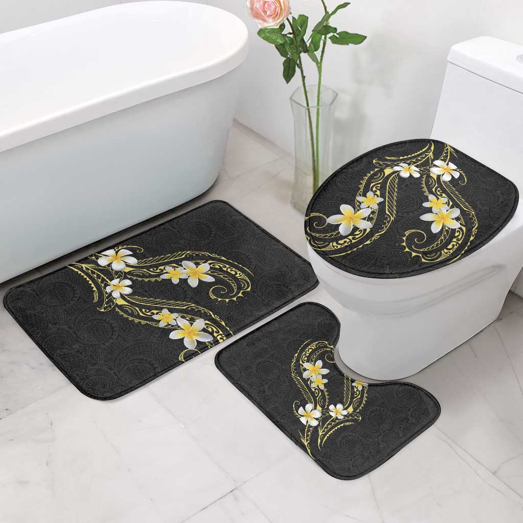 Polynesia Tattoo With Plumeria Bathroom Set Elegant Vibes