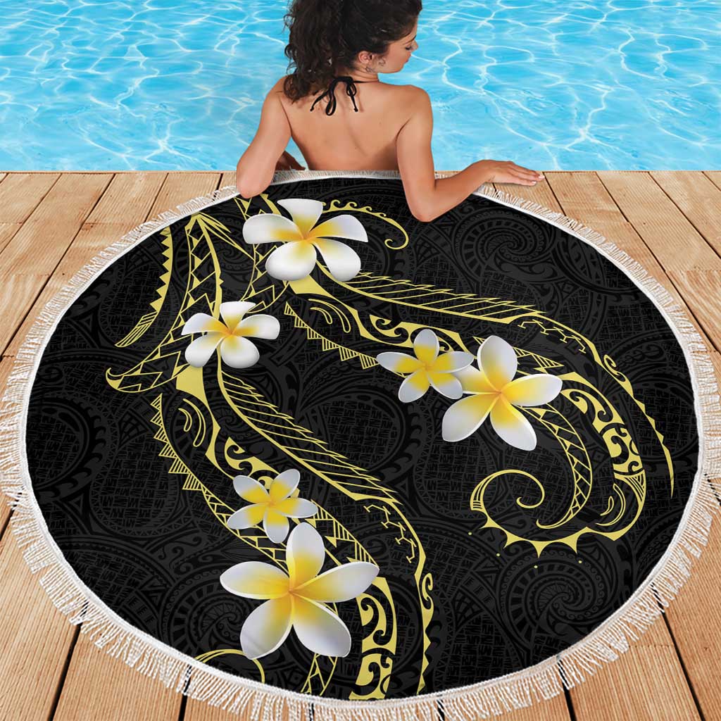 Polynesia Tattoo With Plumeria Beach Blanket Elegant Vibes