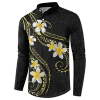 Polynesia Tattoo With Plumeria Button Sweatshirt Elegant Vibes