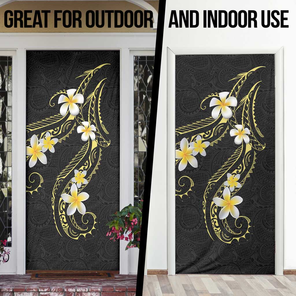 Polynesia Tattoo With Plumeria Door Cover Elegant Vibes