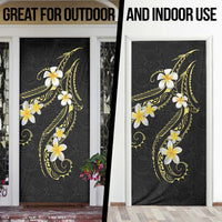 Polynesia Tattoo With Plumeria Door Cover Elegant Vibes