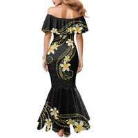 Polynesia Tattoo With Plumeria Family Matching Mermaid Dress and Hawaiian Shirt Elegant Vibes LT14 - Polynesian Pride