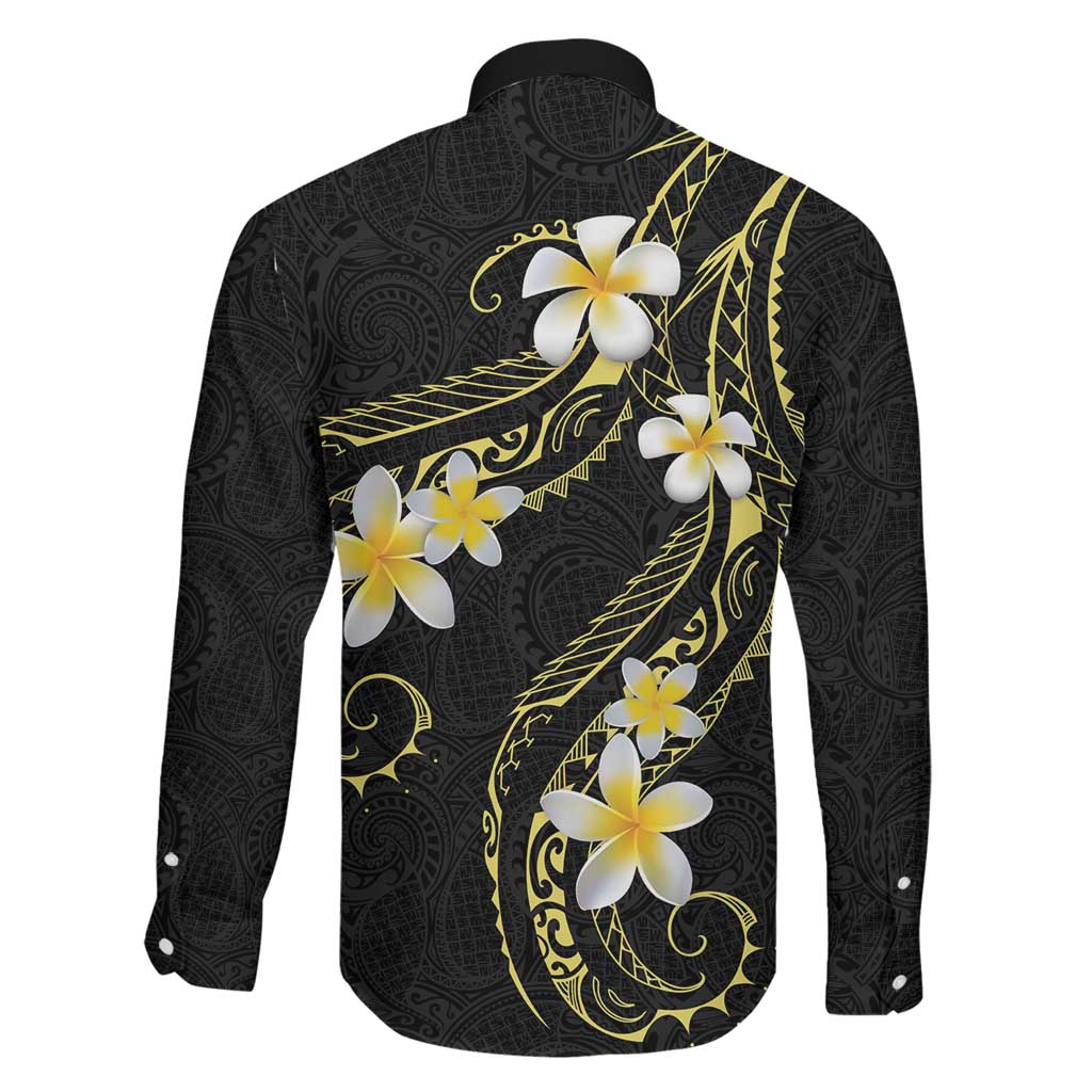 Polynesia Tattoo With Plumeria Family Matching Off Shoulder Maxi Dress and Hawaiian Shirt Elegant Vibes LT14 - Polynesian Pride