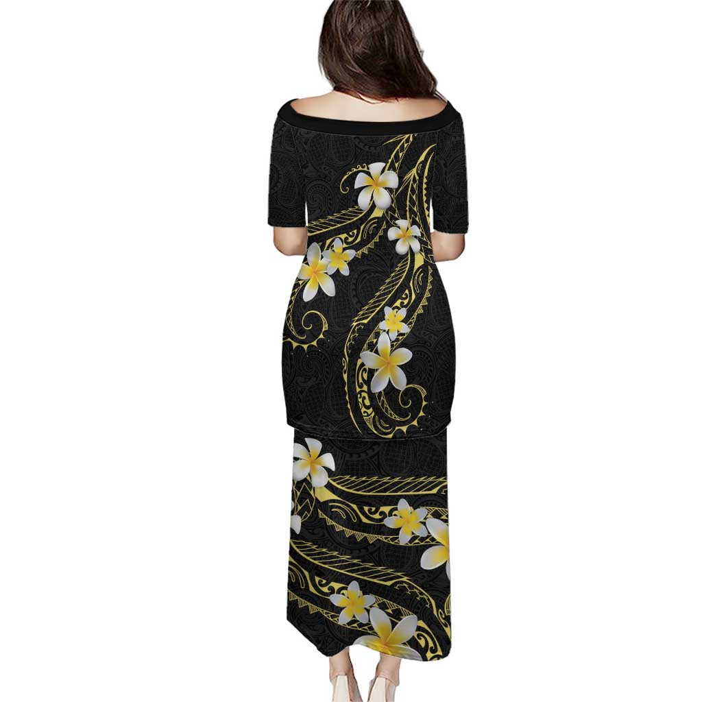 Polynesia Tattoo With Plumeria Family Matching Puletasi and Hawaiian Shirt Elegant Vibes LT14 - Polynesian Pride