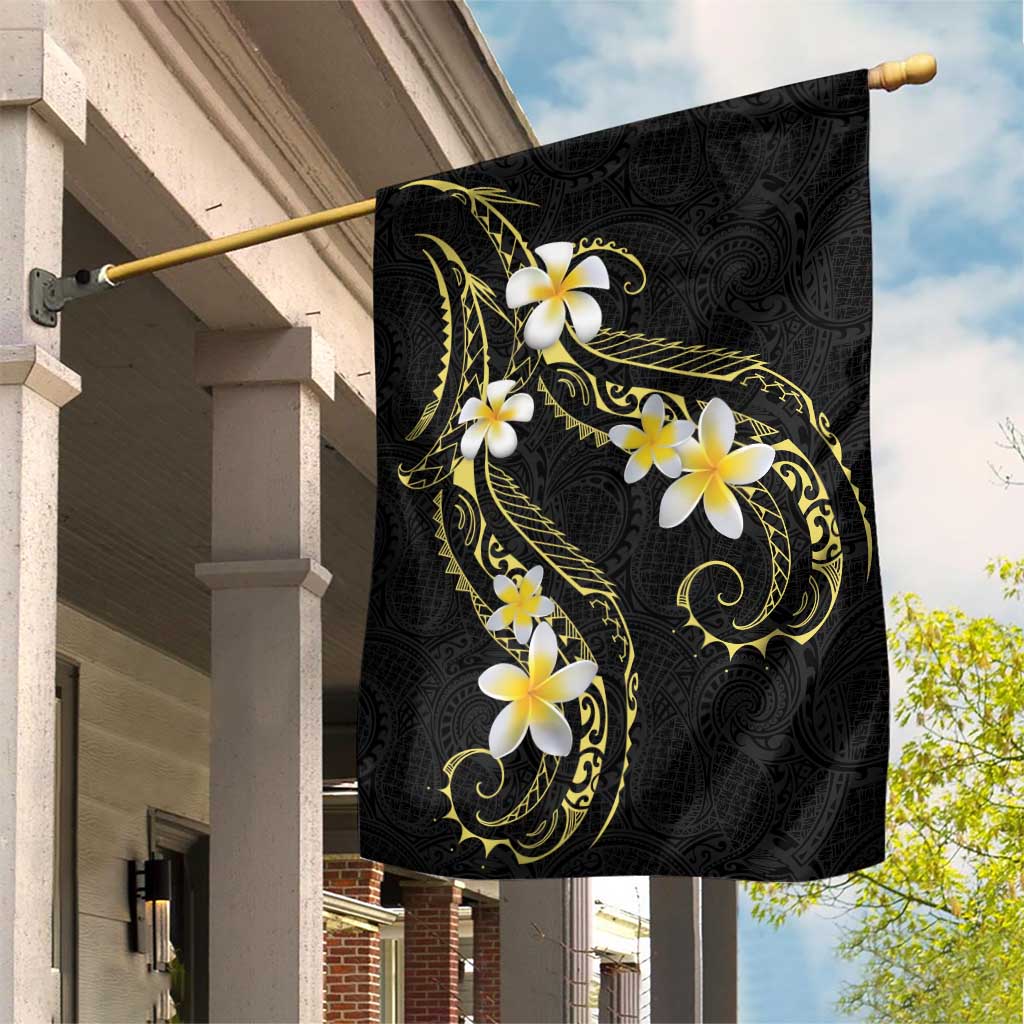 Polynesia Tattoo With Plumeria Garden Flag Elegant Vibes