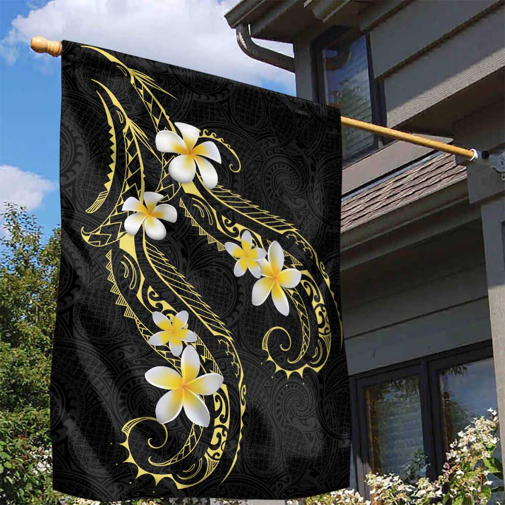 Polynesia Tattoo With Plumeria Garden Flag Elegant Vibes