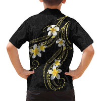 Polynesia Tattoo With Plumeria Kid Hawaiian Shirt Elegant Vibes LT14 - Polynesian Pride
