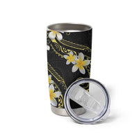Polynesia Tattoo With Plumeria Tumbler Cup Elegant Vibes