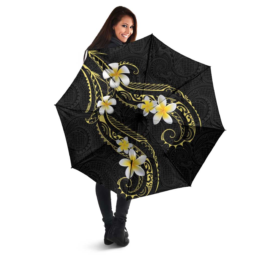 Polynesia Tattoo With Plumeria Umbrella Elegant Vibes