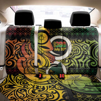 Vanuatu 1980 Back Car Seat Cover Ni-Van Tamtam Sand Drawing Pattern LT14 - Polynesian Pride