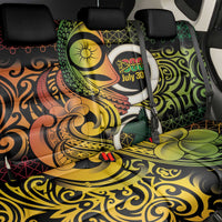 Vanuatu 1980 Back Car Seat Cover Ni-Van Tamtam Sand Drawing Pattern LT14 - Polynesian Pride