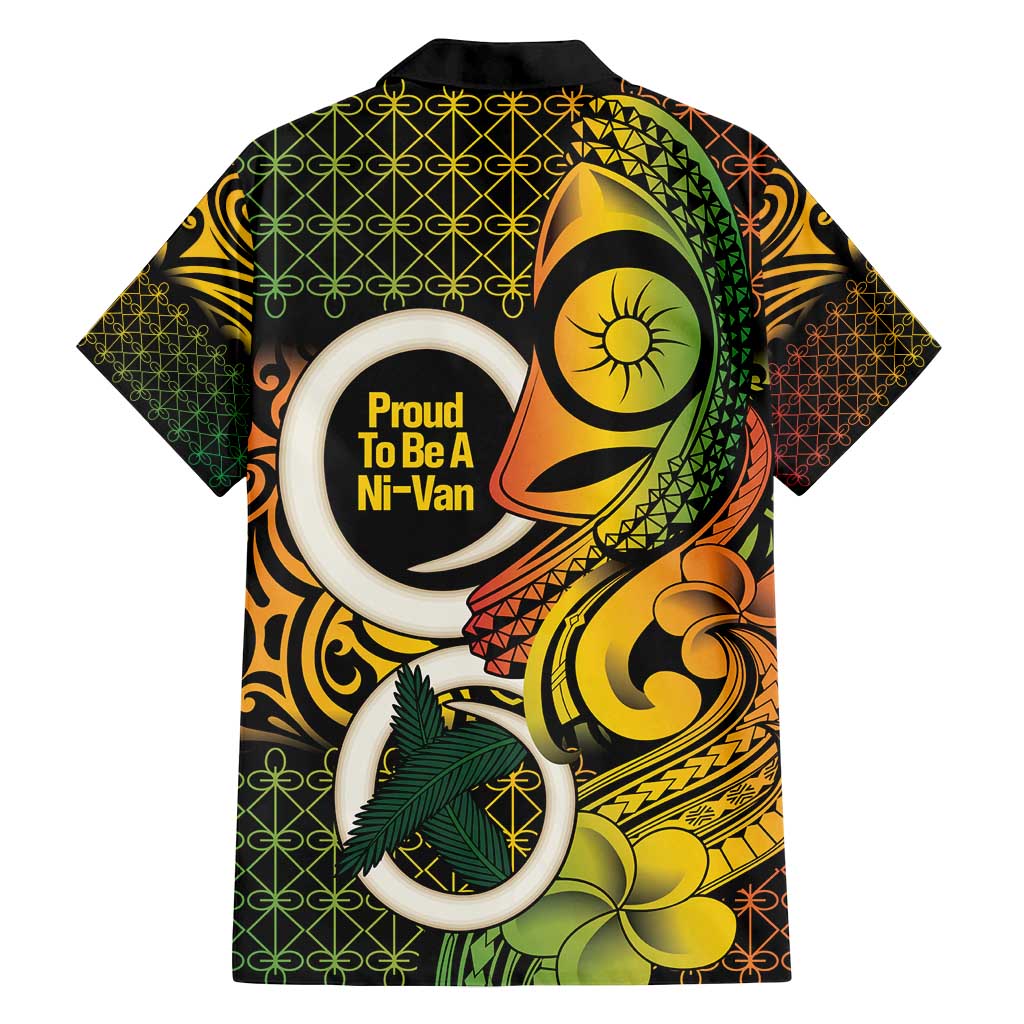 Vanuatu 1980 Family Matching Puletasi and Hawaiian Shirt Ni-Van Tamtam Sand Drawing Pattern LT14 - Polynesian Pride