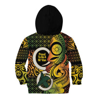 Vanuatu 1980 Kid Hoodie Ni-Van Tamtam Sand Drawing Pattern LT14 - Polynesian Pride