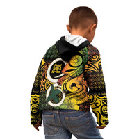 Vanuatu 1980 Kid Hoodie Ni-Van Tamtam Sand Drawing Pattern LT14 - Polynesian Pride