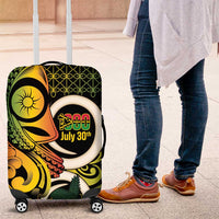 Vanuatu 1980 Luggage Cover Ni-Van Tamtam Sand Drawing Pattern LT14 Black - Polynesian Pride