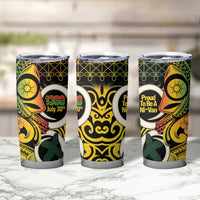 Vanuatu 1980 Tumbler Cup Ni-Van Tamtam Sand Drawing Pattern LT14 - Polynesian Pride