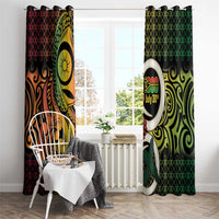 Vanuatu 1980 Window Curtain Ni-Van Tamtam Sand Drawing Pattern