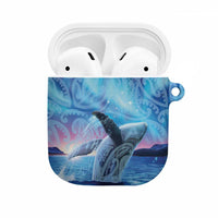 New Zealand Matariki Humpback Whale AirPods Case Paikea Maori New Year Blue Galaxy LT14 Blue - Polynesian Pride