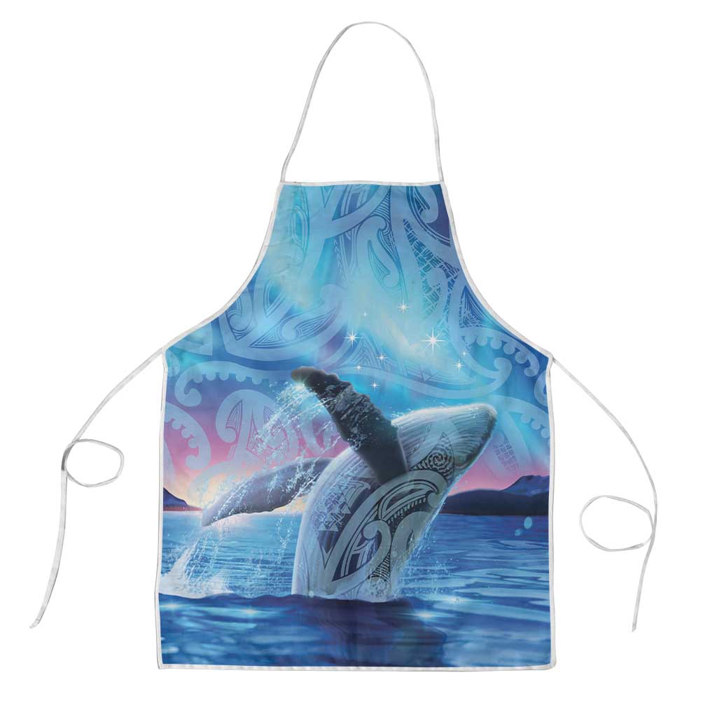 New Zealand Matariki Humpback Whale Apron Paikea Maori New Year Blue Galaxy