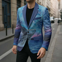 New Zealand Matariki Humpback Whale Blazer Paikea Maori New Year Blue Galaxy