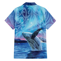 New Zealand Matariki Humpback Whale Hawaiian Shirt Paikea Maori New Year Blue Galaxy LT14 - Polynesian Pride