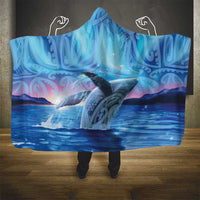 New Zealand Matariki Humpback Whale Hooded Blanket Paikea Maori New Year Blue Galaxy LT14 - Polynesian Pride