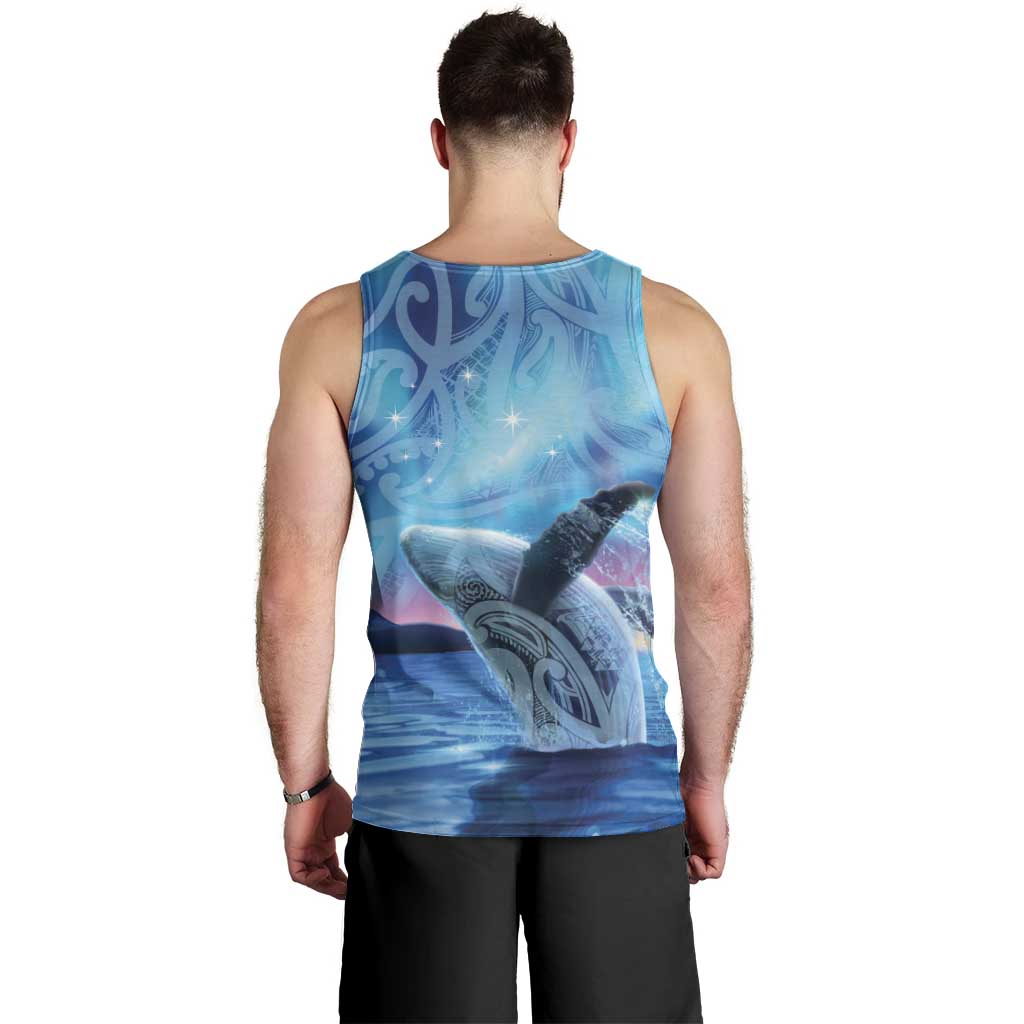 New Zealand Matariki Humpback Whale Men Tank Top Paikea Maori New Year Blue Galaxy LT14 - Polynesian Pride