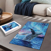 New Zealand Matariki Humpback Whale Puzzle Paikea Maori New Year Blue Galaxy
