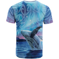 New Zealand Matariki Humpback Whale T Shirt Paikea Maori New Year Blue Galaxy LT14 - Polynesian Pride