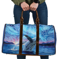 New Zealand Matariki Humpback Whale Travel Bag Paikea Maori New Year Blue Galaxy LT14 Blue - Polynesian Pride