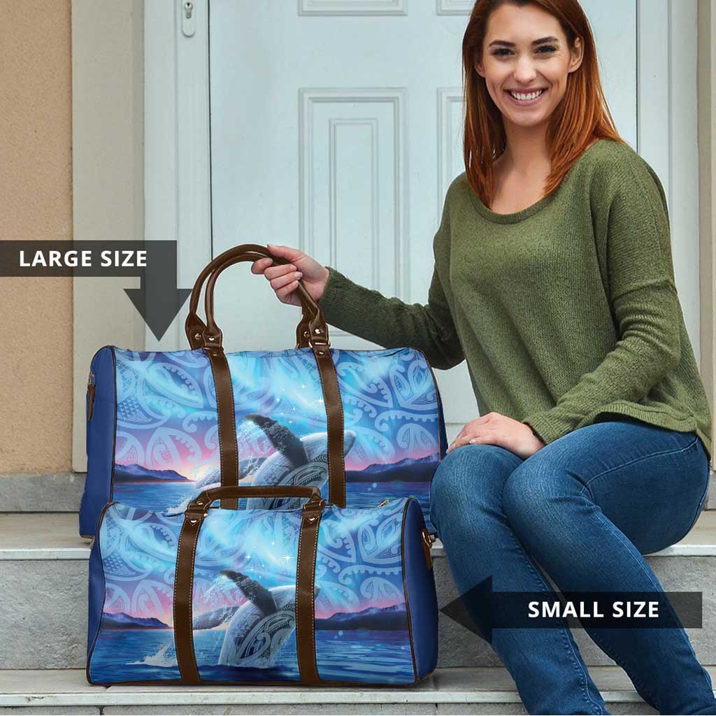 New Zealand Matariki Humpback Whale Travel Bag Paikea Maori New Year Blue Galaxy LT14 - Polynesian Pride