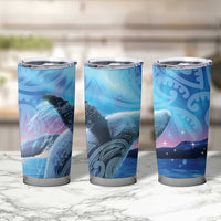 New Zealand Matariki Humpback Whale Tumbler Cup Paikea Maori New Year Blue Galaxy LT14 - Polynesian Pride