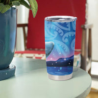 New Zealand Matariki Humpback Whale Tumbler Cup Paikea Maori New Year Blue Galaxy LT14 - Polynesian Pride