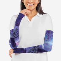 New Zealand Matariki Humpback Whale Arm Sleeves Paikea Maori New Year Purple Galaxy LT14 - Polynesian Pride