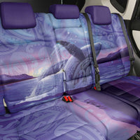 New Zealand Matariki Humpback Whale Back Car Seat Cover Paikea Maori New Year Purple Galaxy LT14 - Polynesian Pride