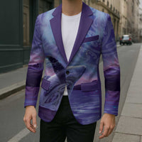 New Zealand Matariki Humpback Whale Blazer Paikea Maori New Year Purple Galaxy LT14 - Polynesian Pride