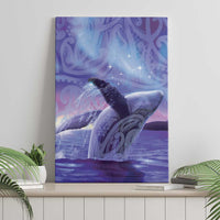 New Zealand Matariki Humpback Whale Canvas Wall Art Paikea Maori New Year Purple Galaxy LT14 - Polynesian Pride