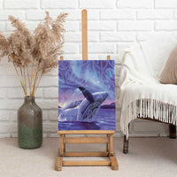 New Zealand Matariki Humpback Whale Canvas Wall Art Paikea Maori New Year Purple Galaxy LT14 - Polynesian Pride