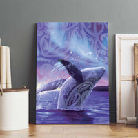 New Zealand Matariki Humpback Whale Canvas Wall Art Paikea Maori New Year Purple Galaxy LT14 - Polynesian Pride