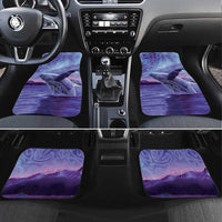 New Zealand Matariki Humpback Whale Car Mats Paikea Maori New Year Purple Galaxy LT14 Set 4pcs Purple - Polynesian Pride