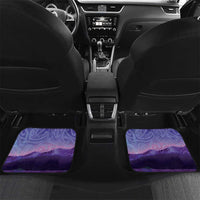 New Zealand Matariki Humpback Whale Car Mats Paikea Maori New Year Purple Galaxy LT14 Set 2pcs - Back Purple - Polynesian Pride