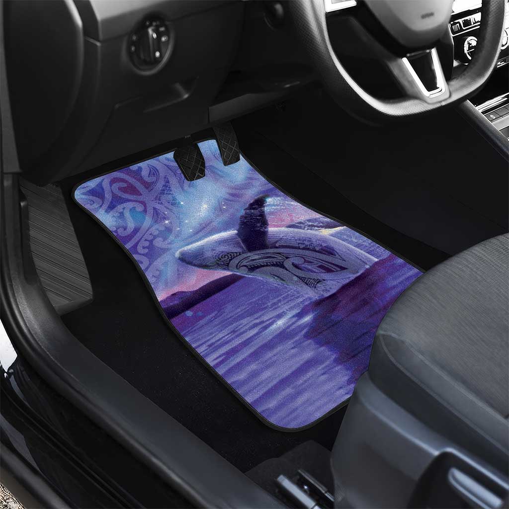 New Zealand Matariki Humpback Whale Car Mats Paikea Maori New Year Purple Galaxy LT14 - Polynesian Pride