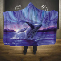 New Zealand Matariki Humpback Whale Hooded Blanket Paikea Maori New Year Purple Galaxy LT14 - Polynesian Pride