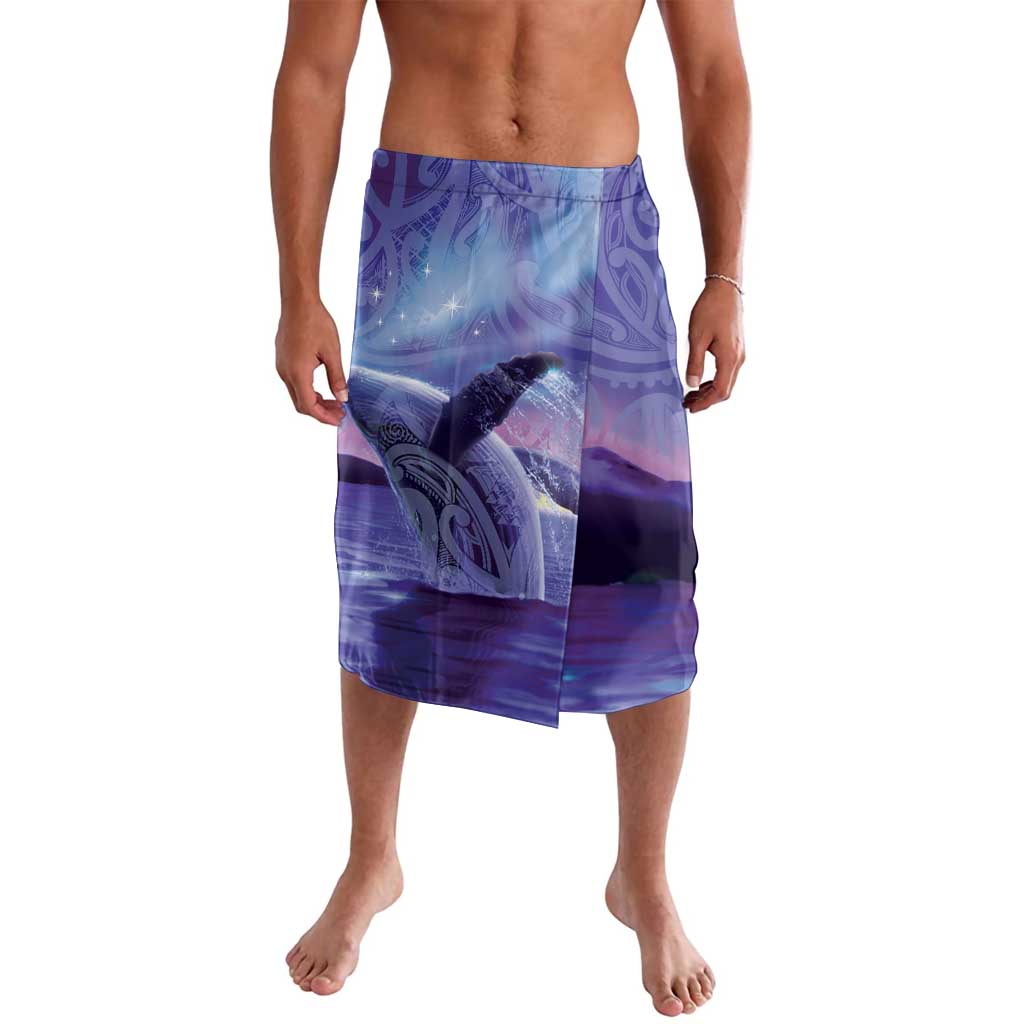 New Zealand Matariki Humpback Whale Lavalava Paikea Maori New Year Purple Galaxy LT14 Purple - Polynesian Pride